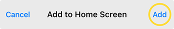 Add confirmation button highlighted